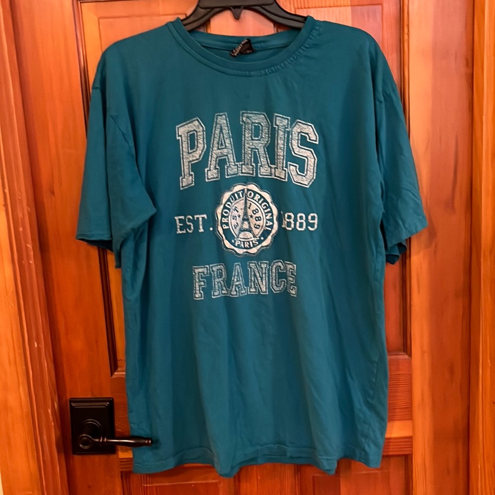 Blue Paris, France T-Shirt by Produit Original